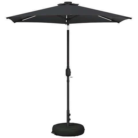 Parasol da Giardino con Luci LED 230 x 230 cm Poliestere - Foto 1