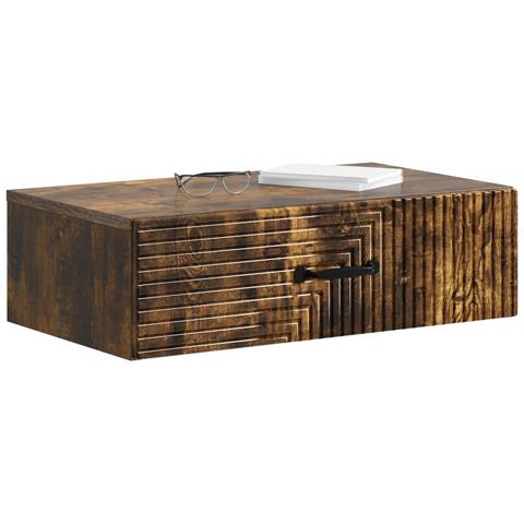 Tavolino da Parete Laterale Rovere Fumo 59 x 34,5 x 17 cm - Foto 2