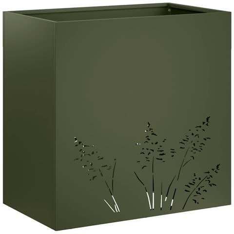 Vaso da giardino Verde Oliva 50 x 30 x 49 cm - Foto 1