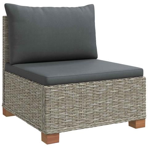 4 pz Set Lounge in Rattan con Cuscini GENDT Rattan naturale - Foto 2