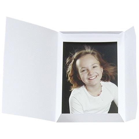 1x25 Daiber cartoncin. portafoto ritratto Sprint-Line 20x30bianco - Foto 1