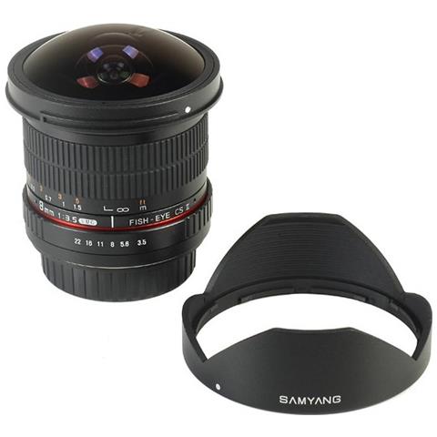 Obiettivo8mm F / 3.5 Fish-eye Cs Ii W / hood (sony A-mount) Nero - Foto 2