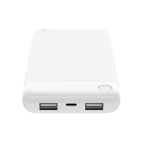 Lightning Pocket Power Bank Batteria Esterna con Connettore, 10000 mAh, Sicurezza Certificata, per iPhone Xs, Xs Max, Xr, X, 8, 7, 6, 5 e iPad, Bianco - Foto 1