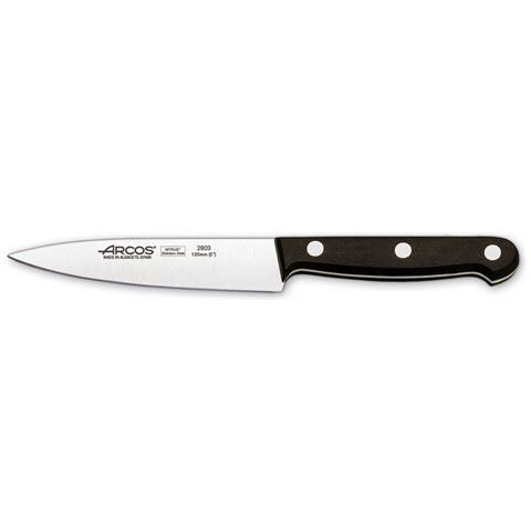 Serie Universal - Coltello Da Cucina - Lama Acciaio Inossidabile Nitrum 120 Mm - Manico Polioxymetilene (pom) Colore Nero - Foto 1