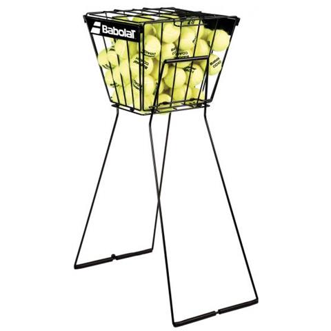 Carrello Per Palline Da Tennis In Metallo Con Ruote - Porta Attrezzi Sportivi Con Coperchio