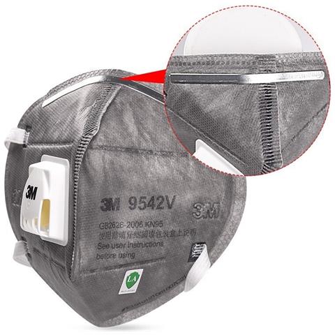 9542v Mascherine 3m 5pcs Mascherine Di Protezione Da Polvere E Foschia Kn95 Ffp2 Anti Pm2.5 - Foto 3