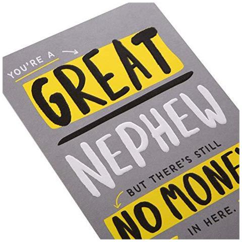 Compleanno Di Carte Per Nephew Da Hallmark - Contemporaneo Humour Design - Foto 4