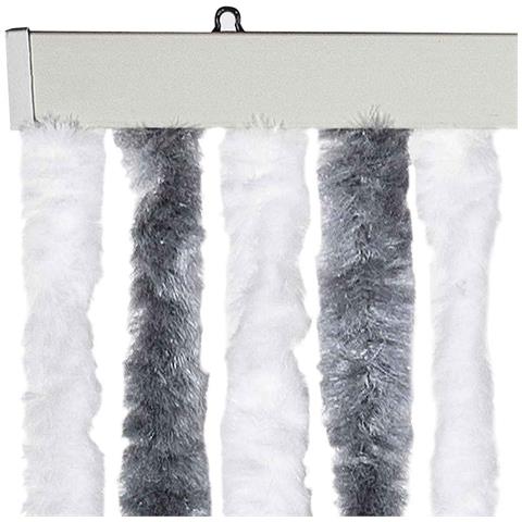 Zanzariera Grigio e Bianco 56x200 cm Ciniglia - Foto 2