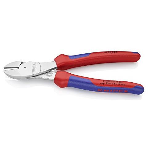 74 05 200, Diagonal-cutting, Chromium-vanadium steel, Plastica, Blue / Red - Foto 3