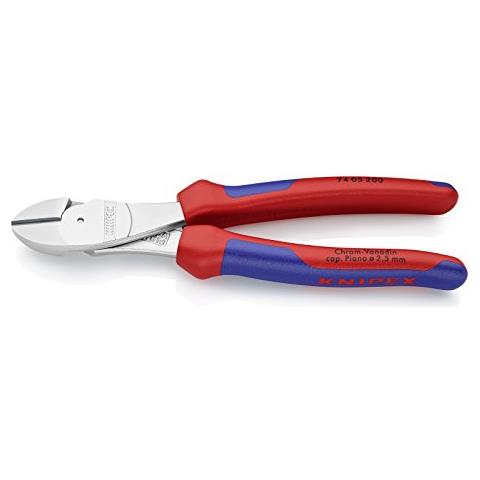 74 05 200, Diagonal-cutting, Chromium-vanadium steel, Plastica, Blue / Red - Foto 1