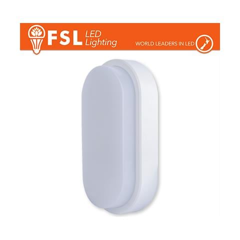 Plafoniera Led Ovale Bianca 15w 3000k 55*100*200 Ip54 - Foto 1
