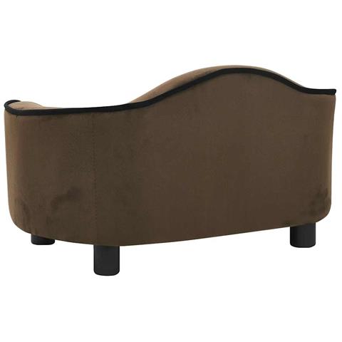 Divano Per Cani Marrone 67x47x36 Cm In Peluche - Foto 2