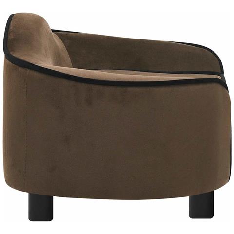 Divano Per Cani Marrone 67x47x36 Cm In Peluche - Foto 8