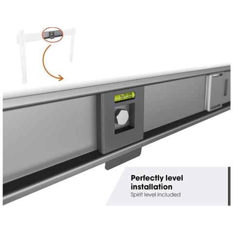 Supporto da Parete Fisso per TV Colore Nero - Foto 2