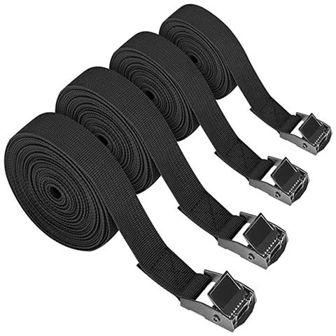 Cinghie Di Tensione In Confezione Da 4 Black - Foto 1