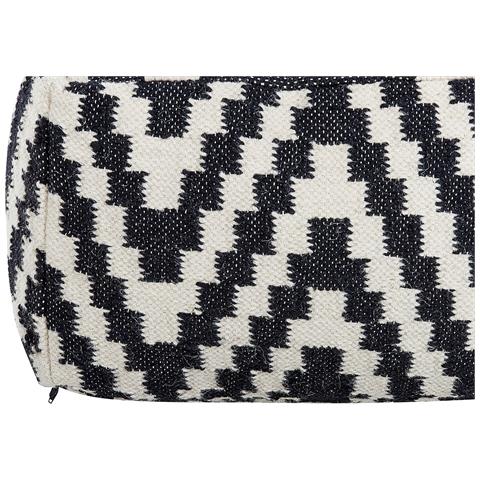 Pouf Knidos Lana Nero /bianco - Foto 6