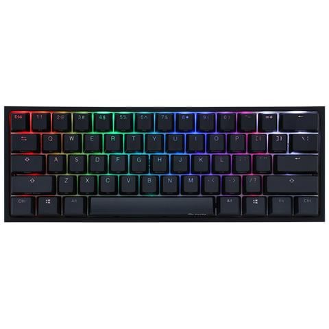 One 2 Mini RGB tastiera Gaming USB Inglese US Nero - Foto 1