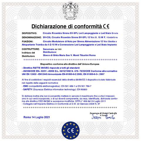 Scheda Di Ricambio Universale Con Led Lampeggiante Per Sirena Antifurto Esterna Nota A /b 1724/2475 Hz 110 Db Allarme C - Foto 2