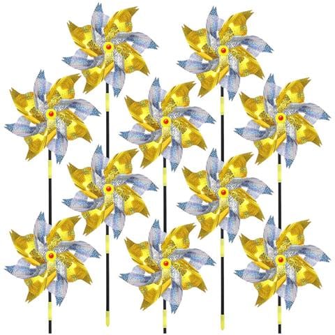 Mulino A Vento Repellente Per Uccelli 10 Pezzi 52 Cm - Foto 1