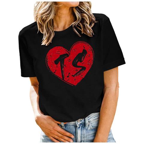 Maglietta Stampata Ts Da Donna Hohololo, Nera, Taglia M - Foto 2