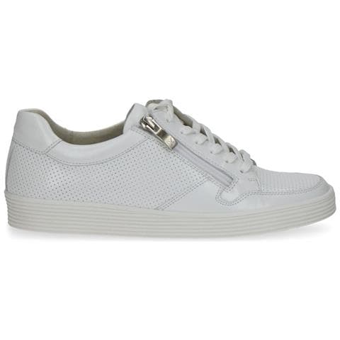 White Nappa Casual Closed Sport Shoe Sneakers Pelle Scarpe Donna Bianco Eu 36, 9-23753-20-102 - Foto 2