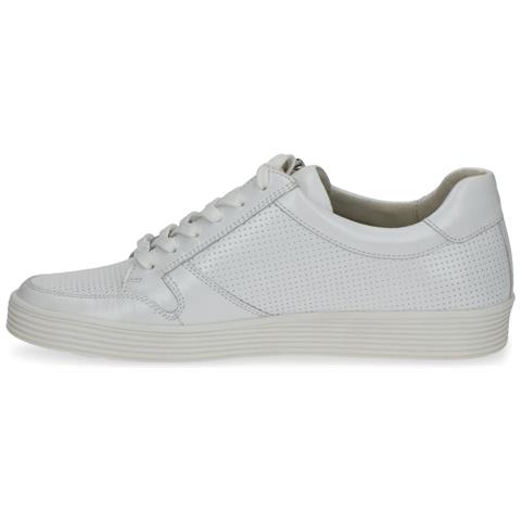 White Nappa Casual Closed Sport Shoe Sneakers Pelle Scarpe Donna Bianco Eu 36, 9-23753-20-102 - Foto 3