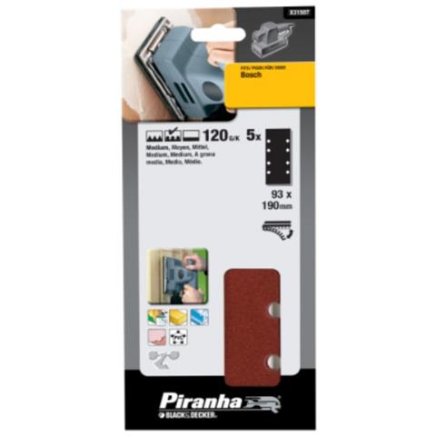Piranha - Fogli Velcro Forati Grana 120 - Foto 1