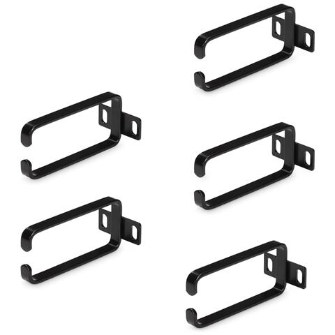 Ganci a D 1U per la gestione verticale dei cavi, Cable Manager per server /armadi rack 19", gancio per cavi di rete, anello guida per cavi, 5 Pezzi - Foto 1