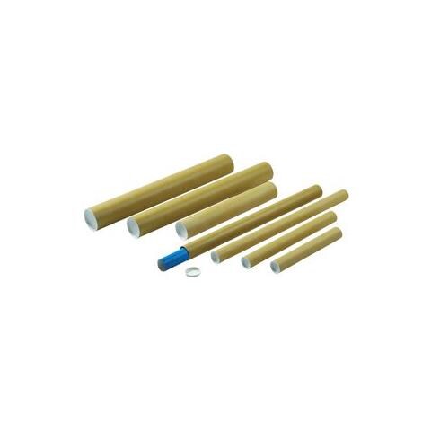 Versandrohr, Innenmaß: 500 X 80 Mm Außenmaß: 525 X 84 Mm, Aus Braunem Karton, Mit Kunststoff- (550037) - Foto 1