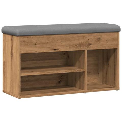 Scarpiera Rovere Artigianale 82x32x45,5 Cm In Legno Multistrato - Foto 2