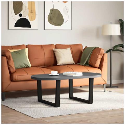 Gambe Per Tavolo Da Pranzo A V 2 Pz Nero 70x(42-43,3)cm Acciaio - Foto 2