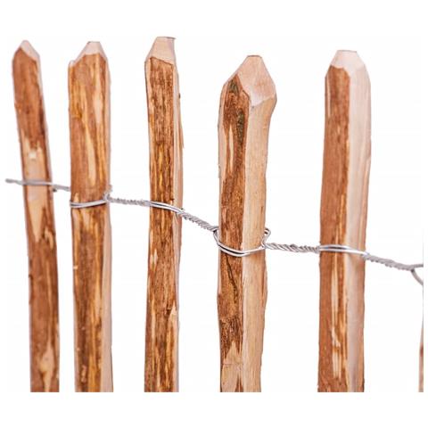 Lusso Casadino -  Staccionata In Legno Di Nocciolo 90x500 Cm - Foto 4