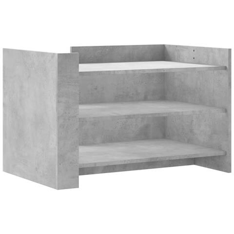 Tavolino Salotto Grigio Cemento 80x50x50 Cm Legno Multistrato - Foto 1