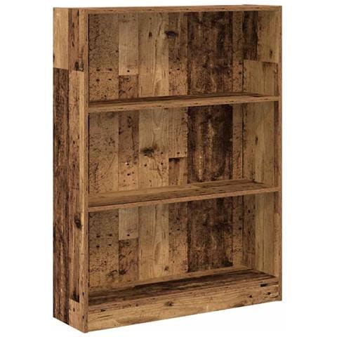 Libreria Legno Antico 80x24x109 cm in Legno Multistrato - Foto 1