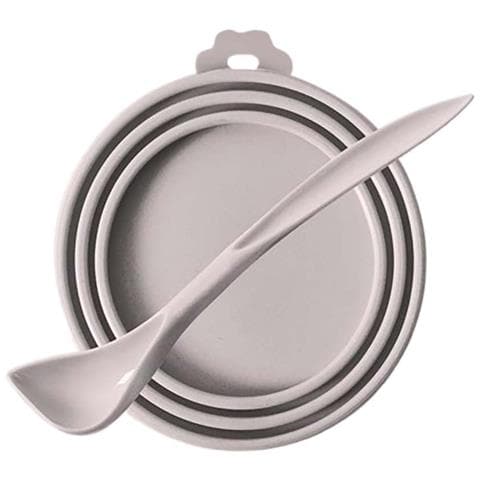 Coperchio In Silicone Universale Per Lattine Di Alimenti Per Animali Domestici - Sigillo Ermetico Per Freschezza Grey - Foto 1