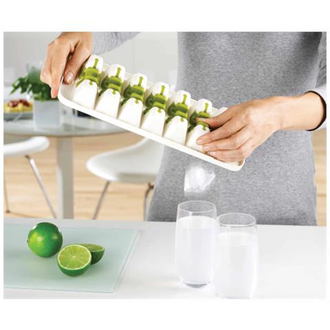 Vassoio Per Cubetti Di Ghiaccio Quicksnap Plus Verde Design Innovativo E Funzionale Facile Da Usare E Liberare I Cubetti Colore Verde Per Cucina Moderna - Foto 4