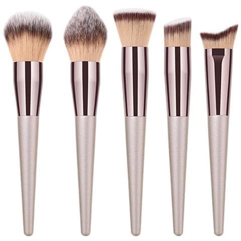 Set Di 10 Pennelli Trucco & Spugnette Beauty Blender - Kit Completo Di Strumenti Cosmetici - Foto 2