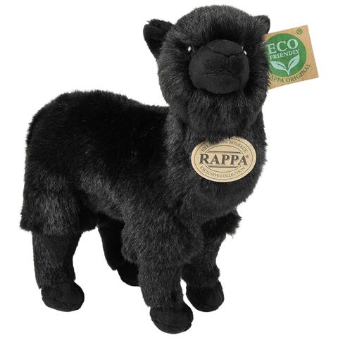 Peluche Lama 23cm Realista Ultra Morbido In Materiale Riciclato Ecologico, Nero - Foto 1