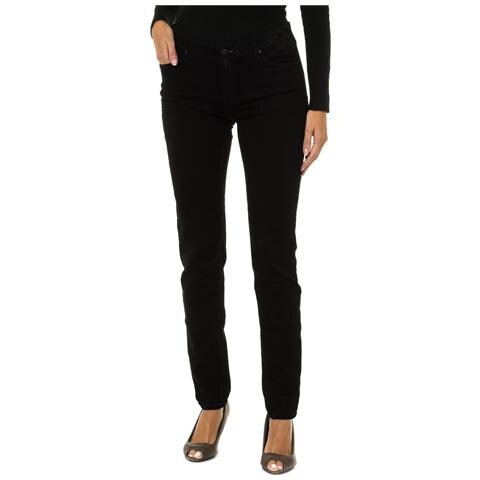 Pantaloni Lunghi In Denim Stretch Da Donna 6y5j28-5d2rz - Foto 1