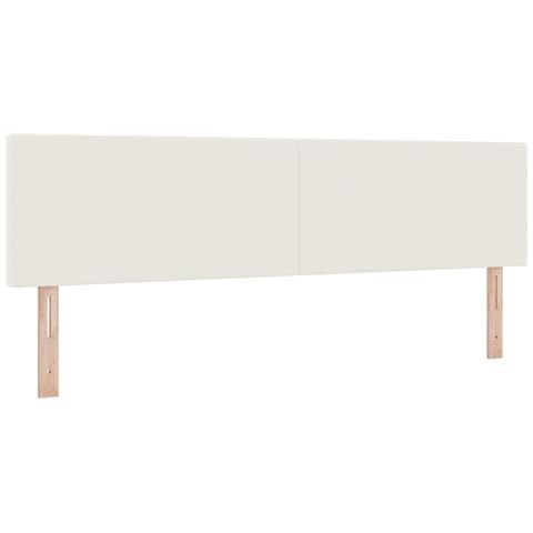 Testiera LED con luci a strisce a LED Crema 180 cm Poliestere - Foto 1
