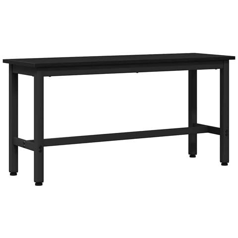 Panchina da pranzo Rovere Nero 100 x 32,5 x 48,5 cm - Foto 1