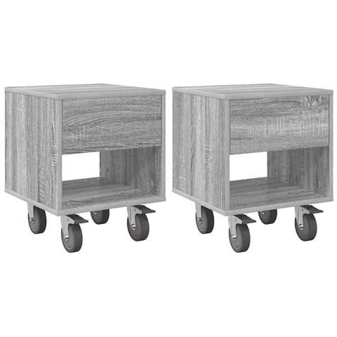 Comodino 2 pcs Grigio Sonoma 40,5 x 40 x 48 cm - Foto 1