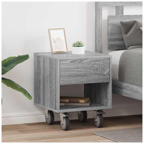 Comodino 2 pcs Grigio Sonoma 40,5 x 40 x 48 cm - Foto 2