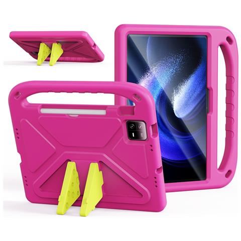 Cover per Pad 6 - Rosa, Antiurto, Con Soporte - Foto 1
