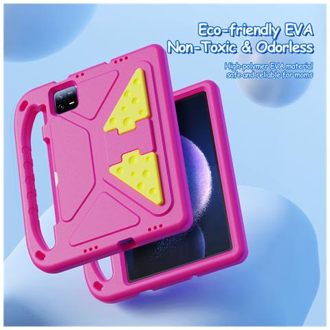 Cover per Pad 6 - Rosa, Antiurto, Con Soporte - Foto 2