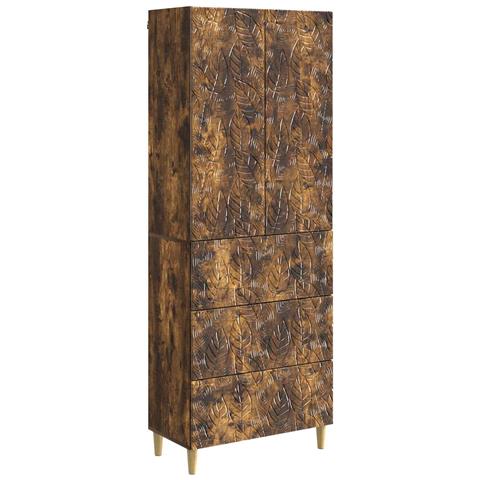 Set di armadi 2 pcs Rovere Fumo 66 x 34,5 x 90 cm - Foto 1