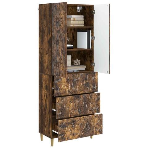 Set di armadi 2 pcs Rovere Fumo 66 x 34,5 x 90 cm - Foto 2