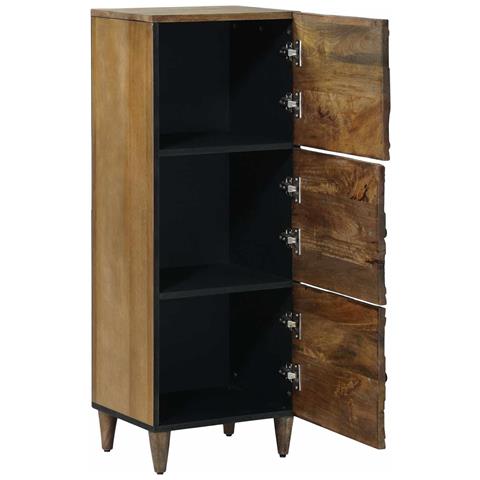 Mobile Alto Marrone 40 x 33,5 x 110 cm Legno di mango massello - Foto 2