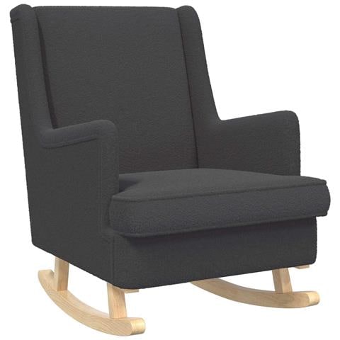Sedia a dondolo Grigio Scuro 62 x 80 x 85 cm - Foto 1