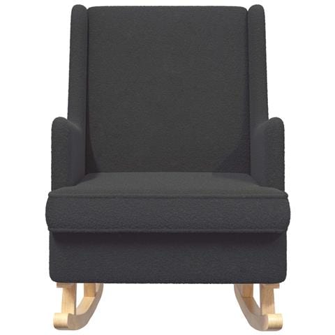 Sedia a dondolo Grigio Scuro 62 x 80 x 85 cm - Foto 2